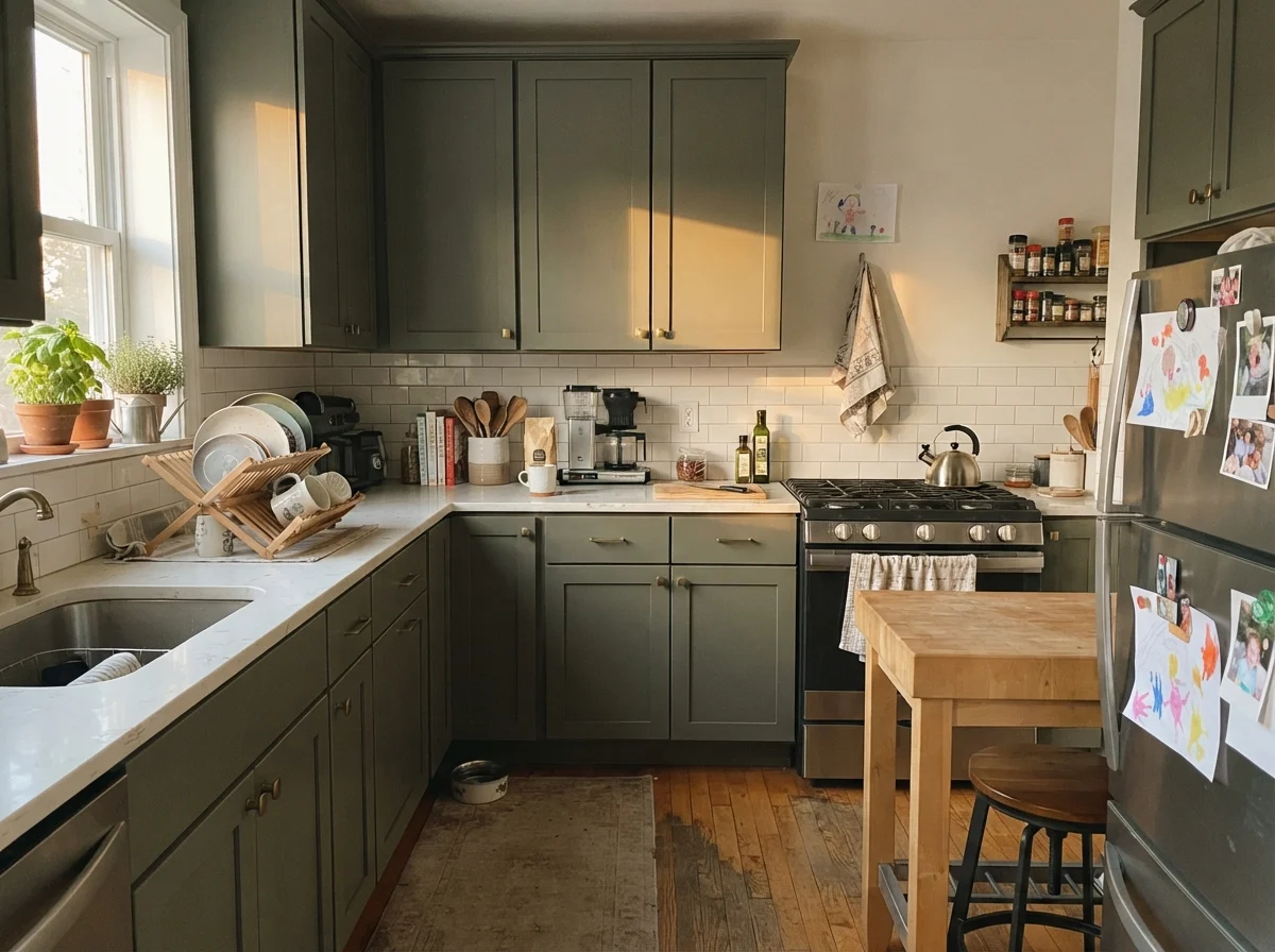 kitchen with Benjamin Moore Vintage Vogue