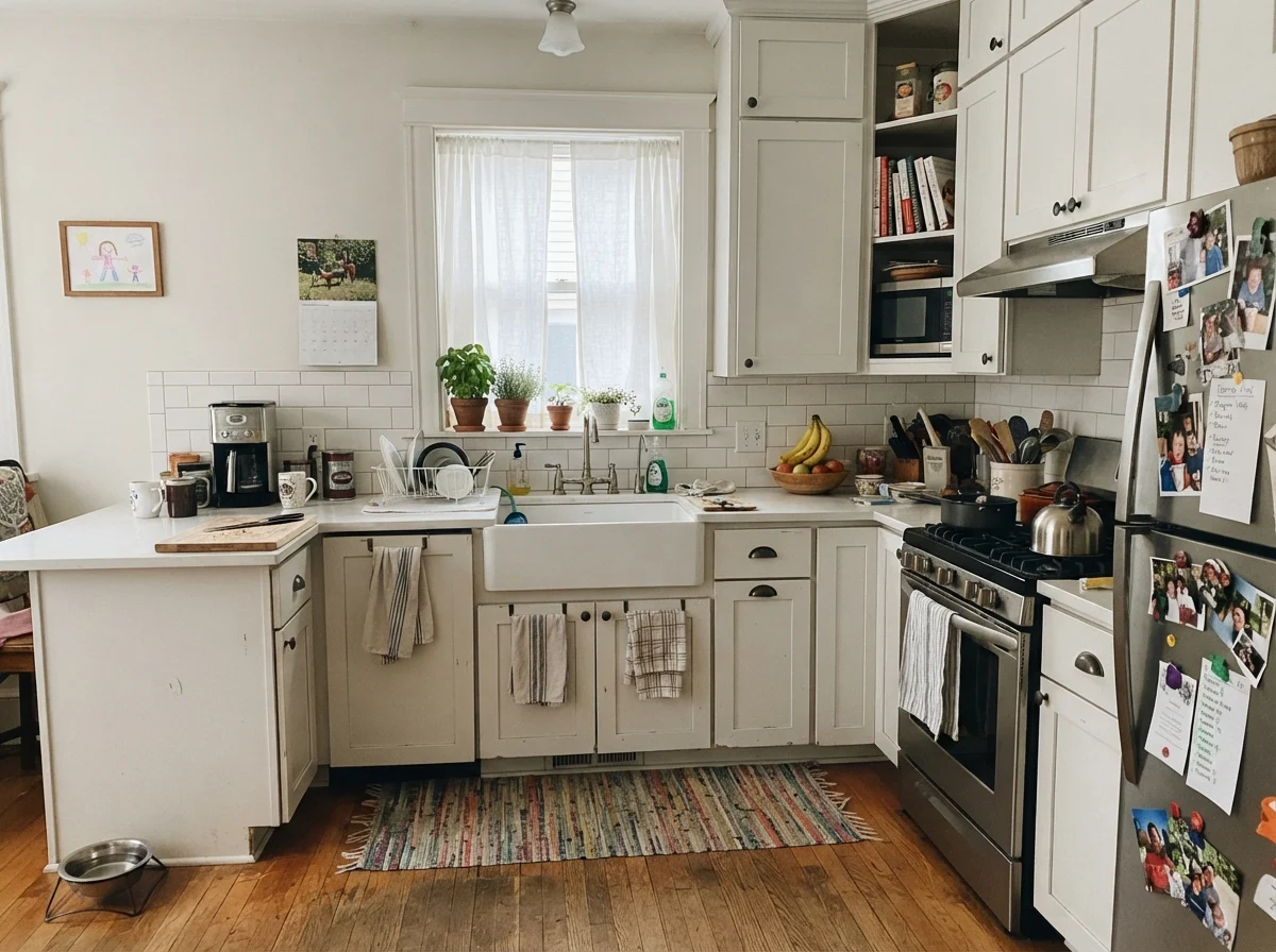 kitchen with Sherwin-Williams Pure White
