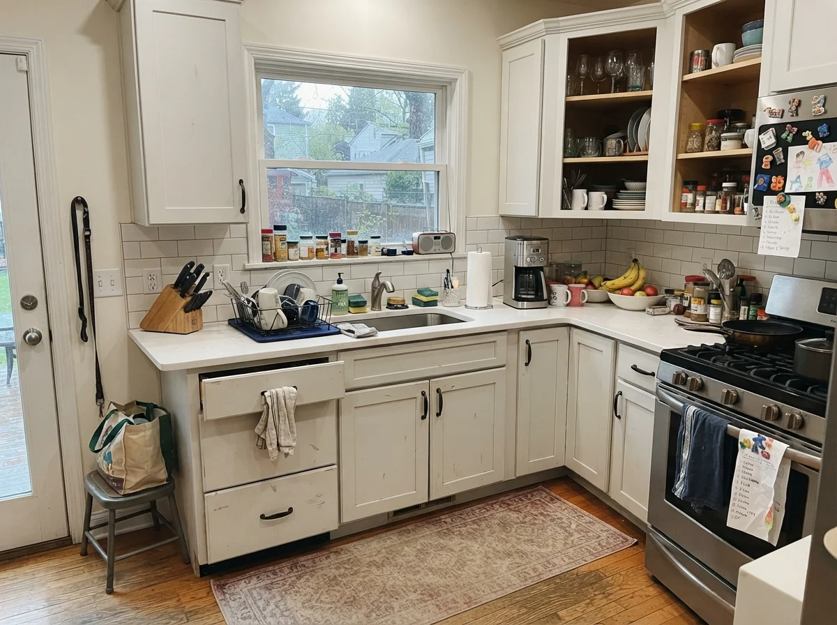 kitchen with Sherwin-Williams Snowbound